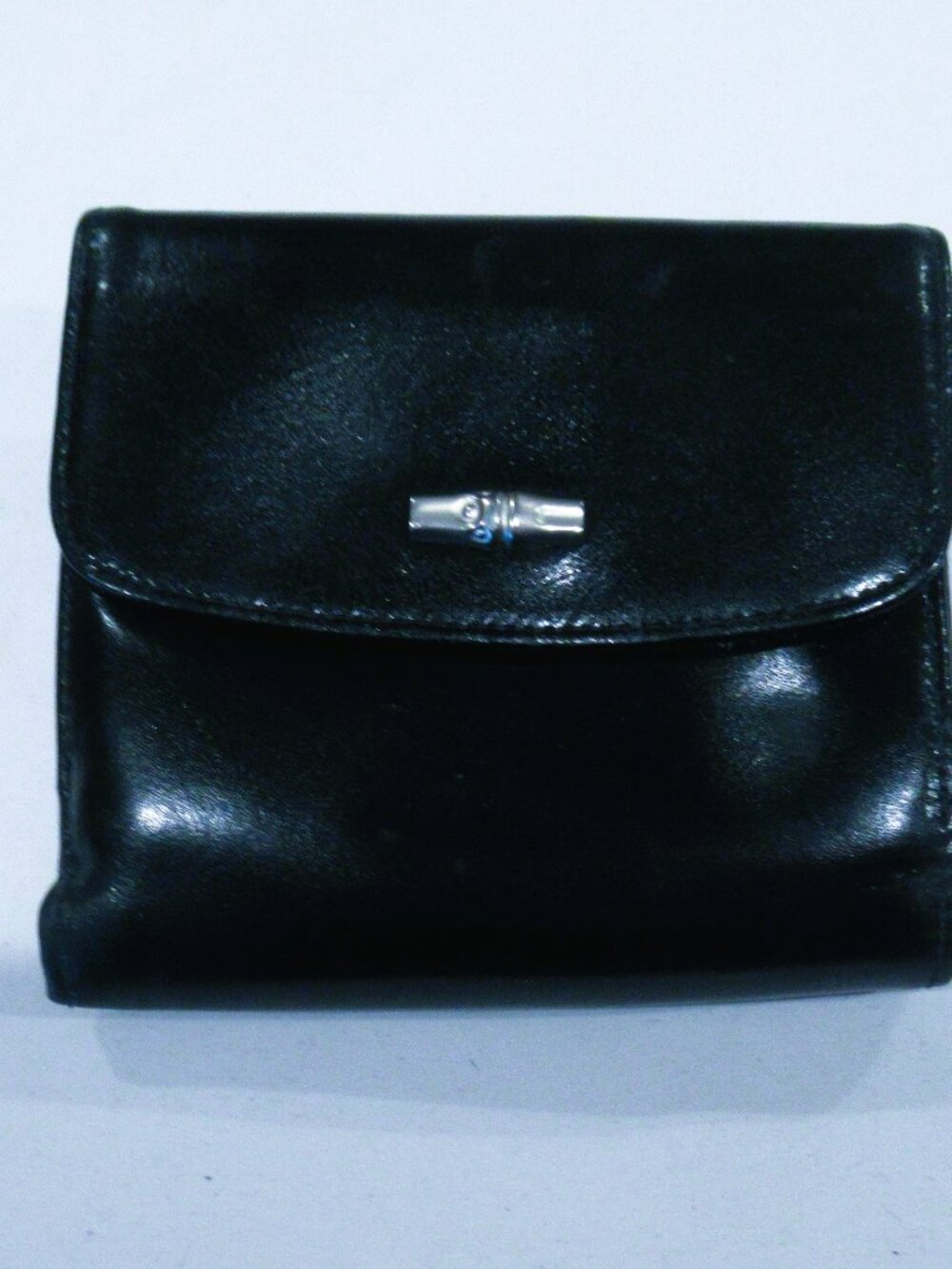 Longchamp black leather wallet, 11 card slots, made in France